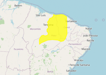 Inmet emite alerta de chuva para o norte do Piauí e baixa umidade para o sul